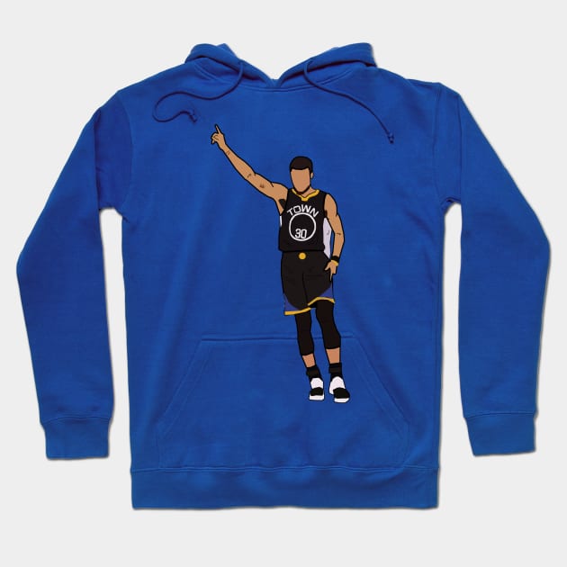 Steph Curry Celebration - Golden State Warriors Hoodie by xavierjfong